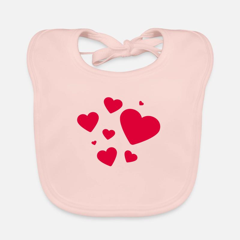 Herzchen Baby Bio-Lätzchen