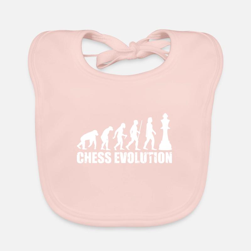 ÉVOLUTION DES ÉCHECS Bavoir bio Bébé