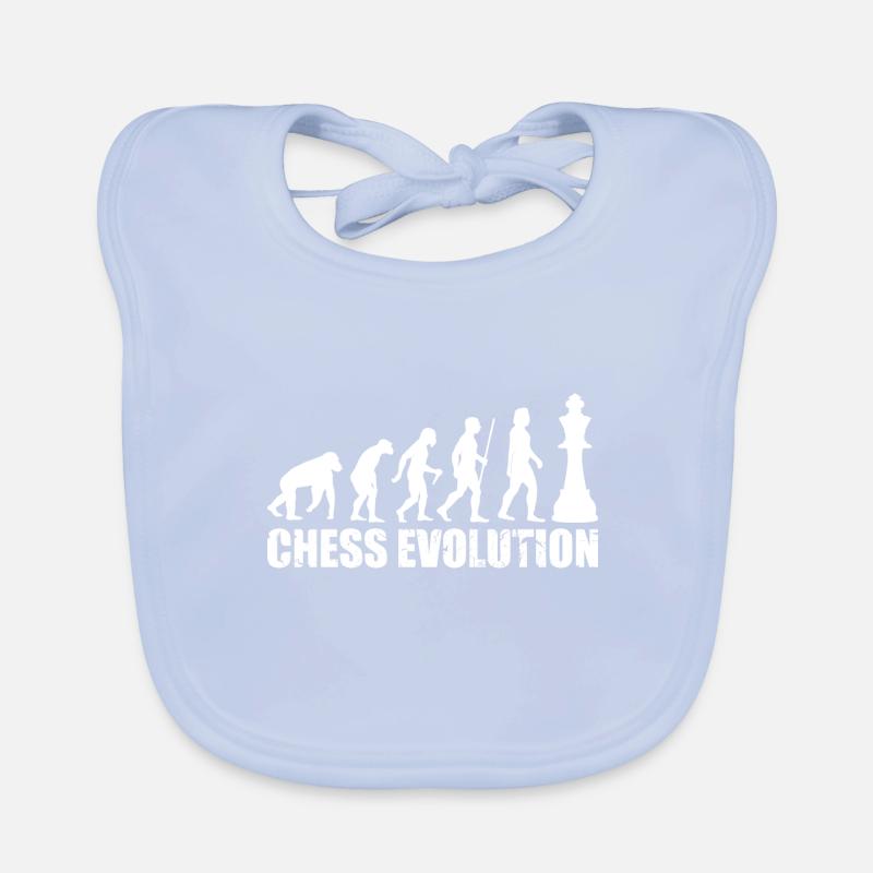 ÉVOLUTION DES ÉCHECS Bavoir bio Bébé