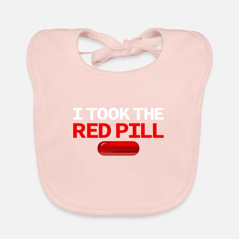 Je prends la pilule rouge Bavoir bio Bébé