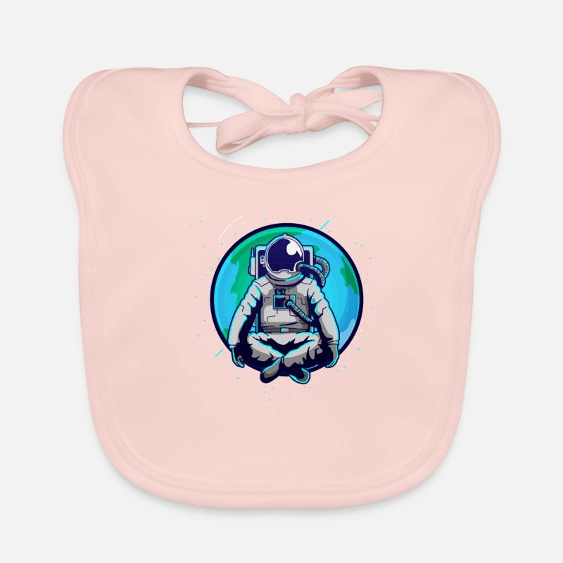 Space Astronaut All Globe Gift Organic Baby Bibs