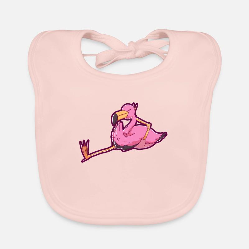 Flamingo bird zoo masters gift Organic Baby Bibs