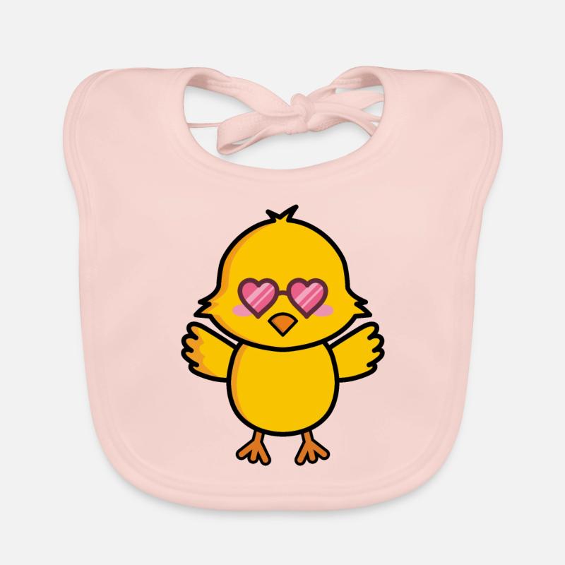Chick Cute Gift Idea Organic Baby Bibs