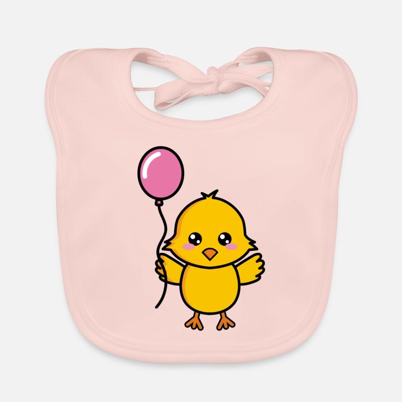 Ballon d’anniversaire mignon poussin - Bavoir bio Bébé - rose