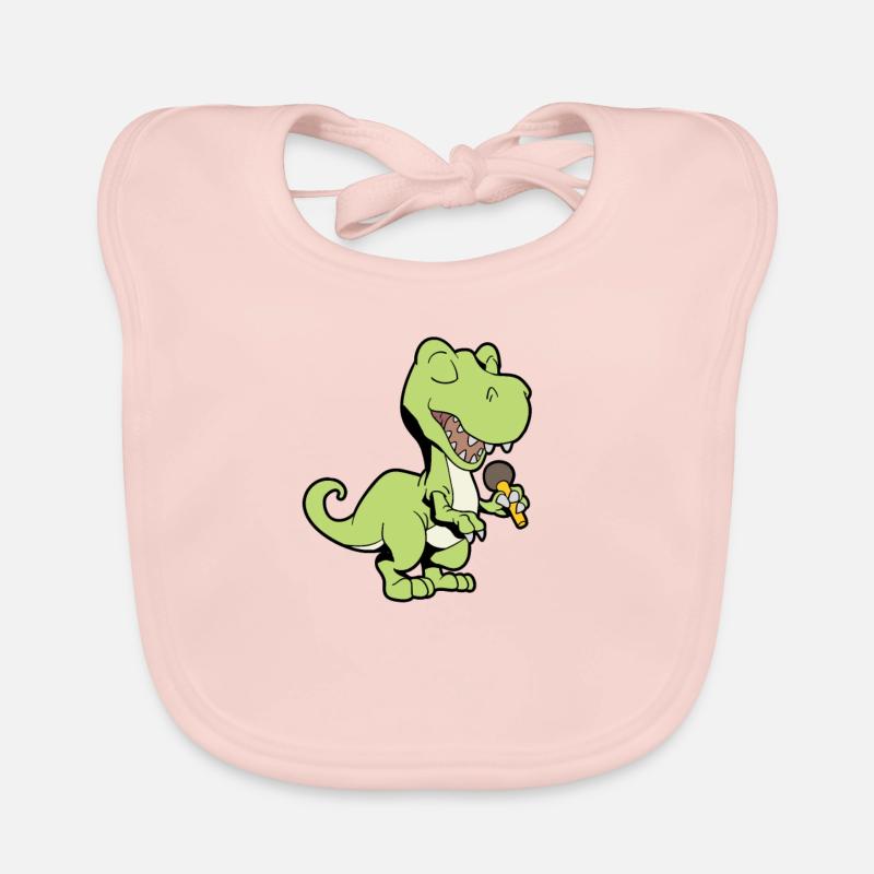 Chanter Dino avec Microphone - TREX Bavoir bio Bébé