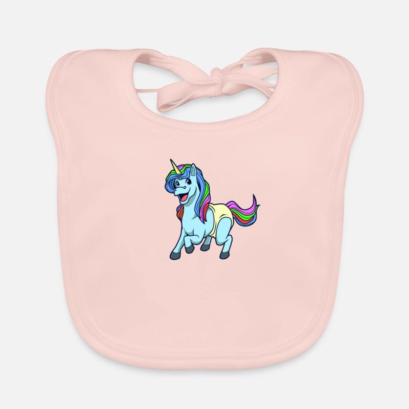 Kawaii Bébé Licorne Bavoir bio Bébé