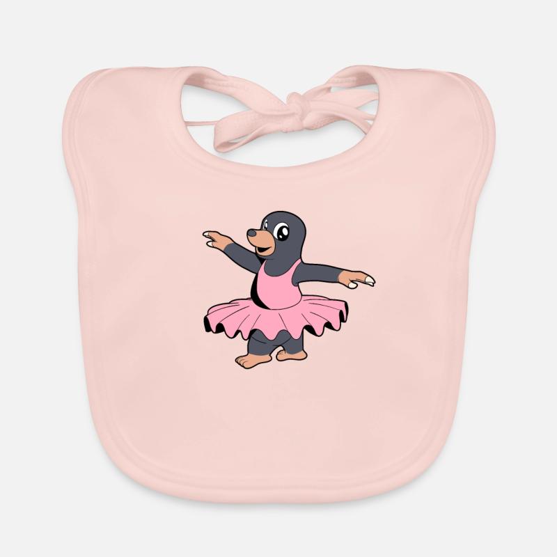 Comic Mole Dances Ballet - Ballerine Bavoir bio Bébé