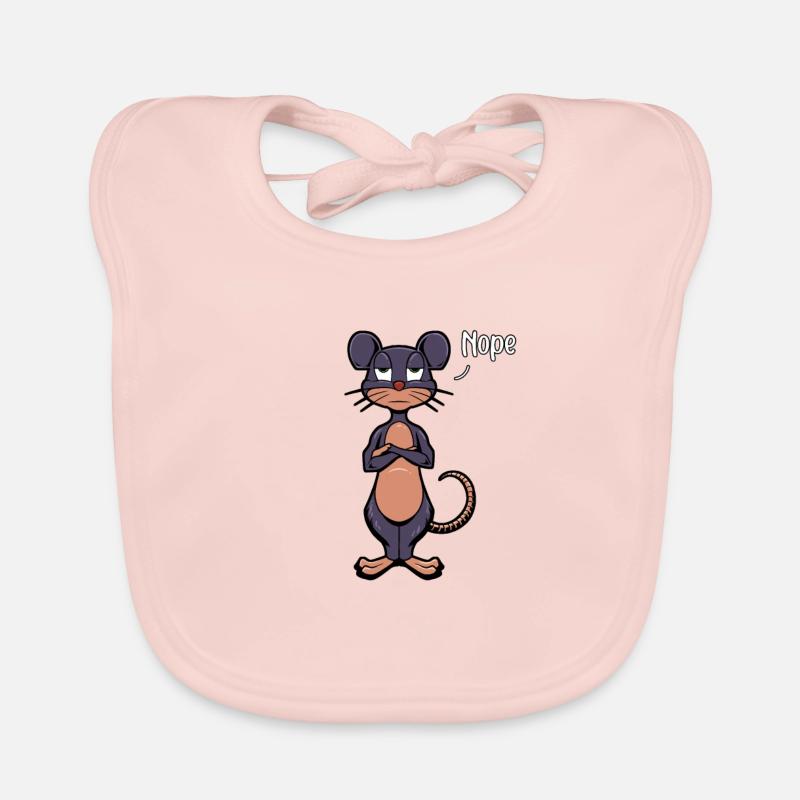 Maus Neinsager - Nope Baby Bio-Lätzchen