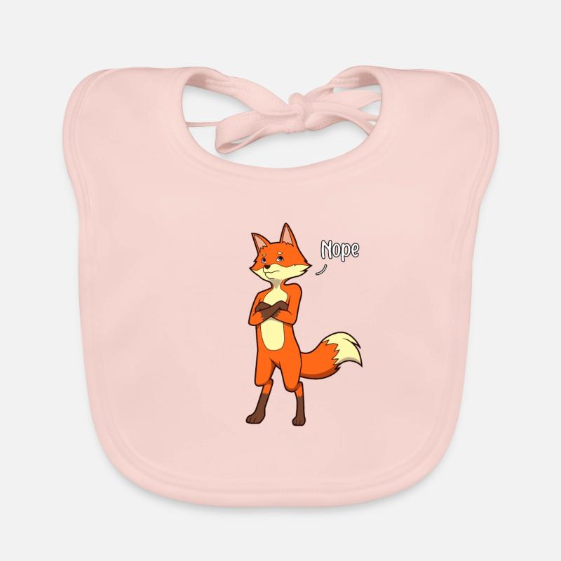 Fox Naysayer - Nope Bavoir bio Bébé