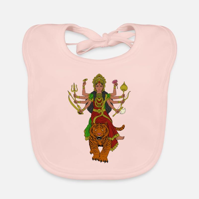 Dieu hindou - Durga Bavoir bio Bébé