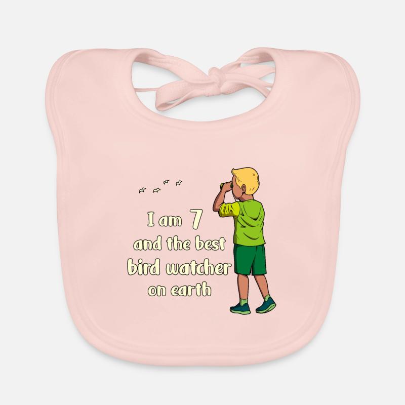 I' - Boy Birdwatching Organic Baby Bibs