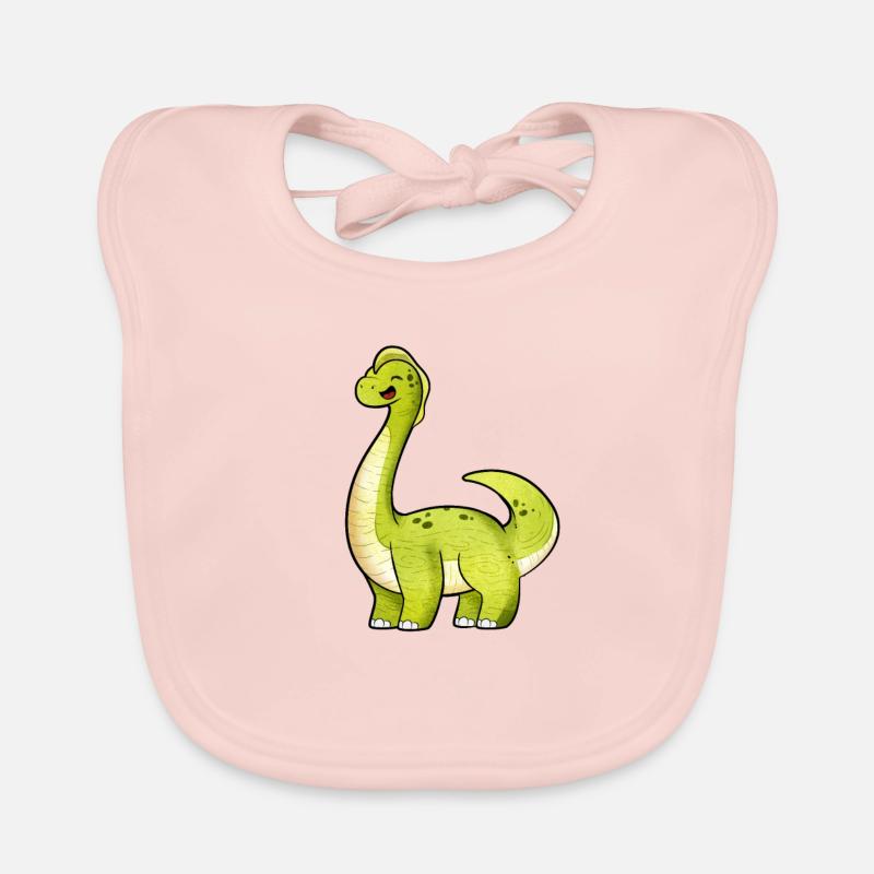 Kawaii Brachiosaurus Baby Bio-Lätzchen
