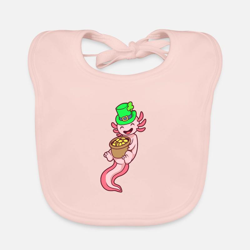 Axolotl Leprechaun - St Patrick’s Axolotl Bavoir bio Bébé