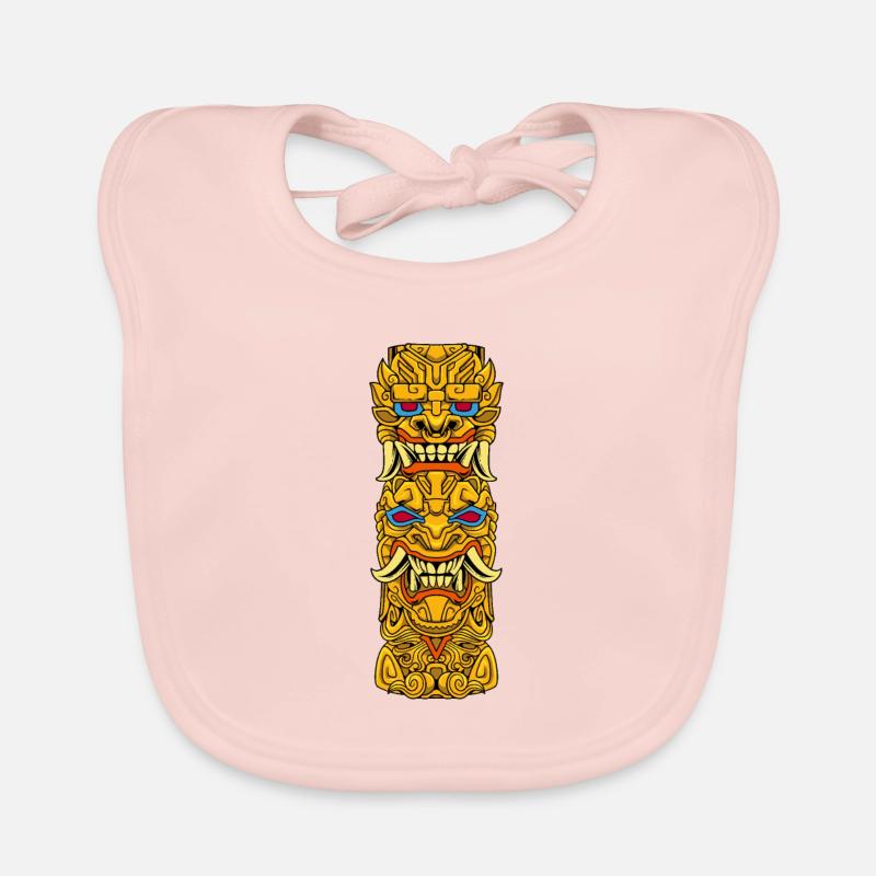 Aztec Totem Organic Baby Bibs