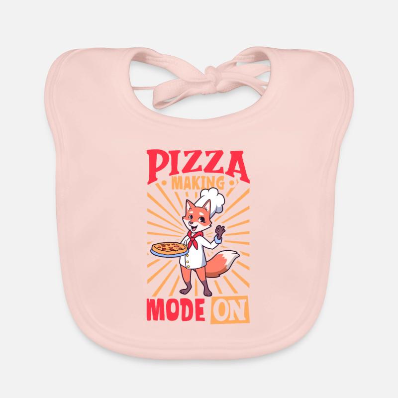 Pizza Making Mode On - Pizza Bäcker Baby Bio-Lätzchen