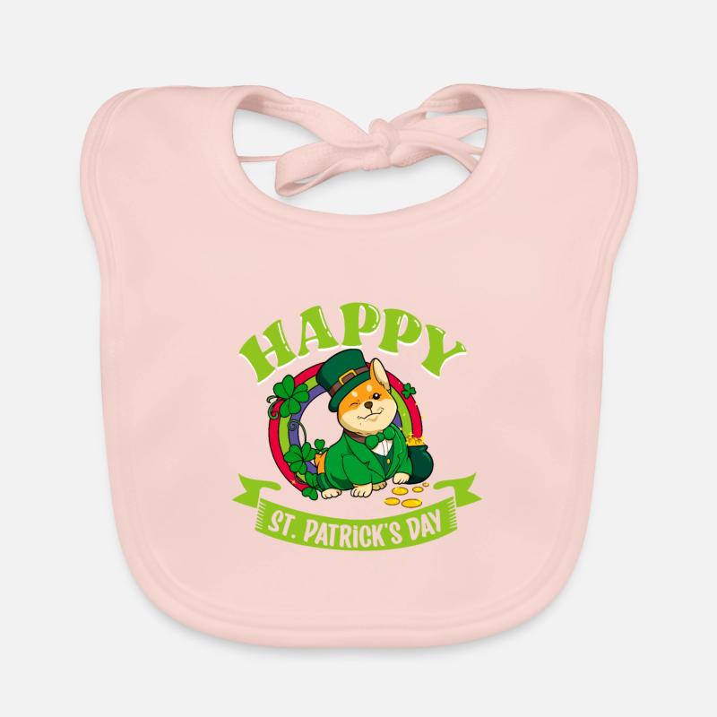 St Patrick’s Corgi - Bonne Saint-Patrick Bavoir bio Bébé