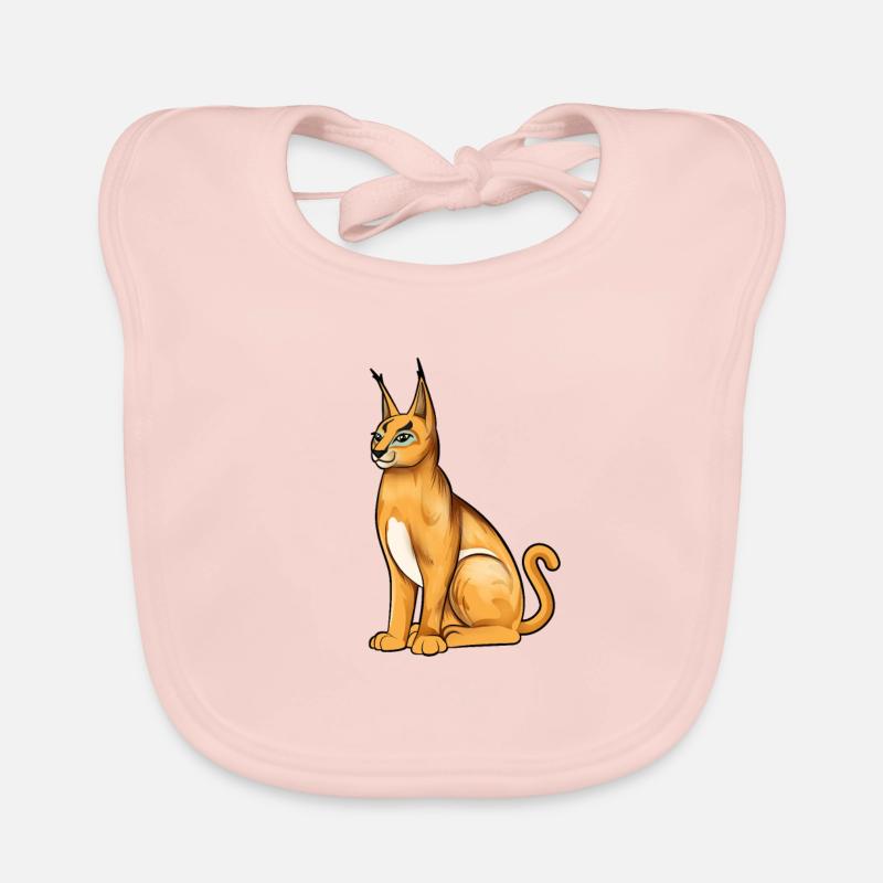Lynx du désert de Kawaii Bavoir bio Bébé