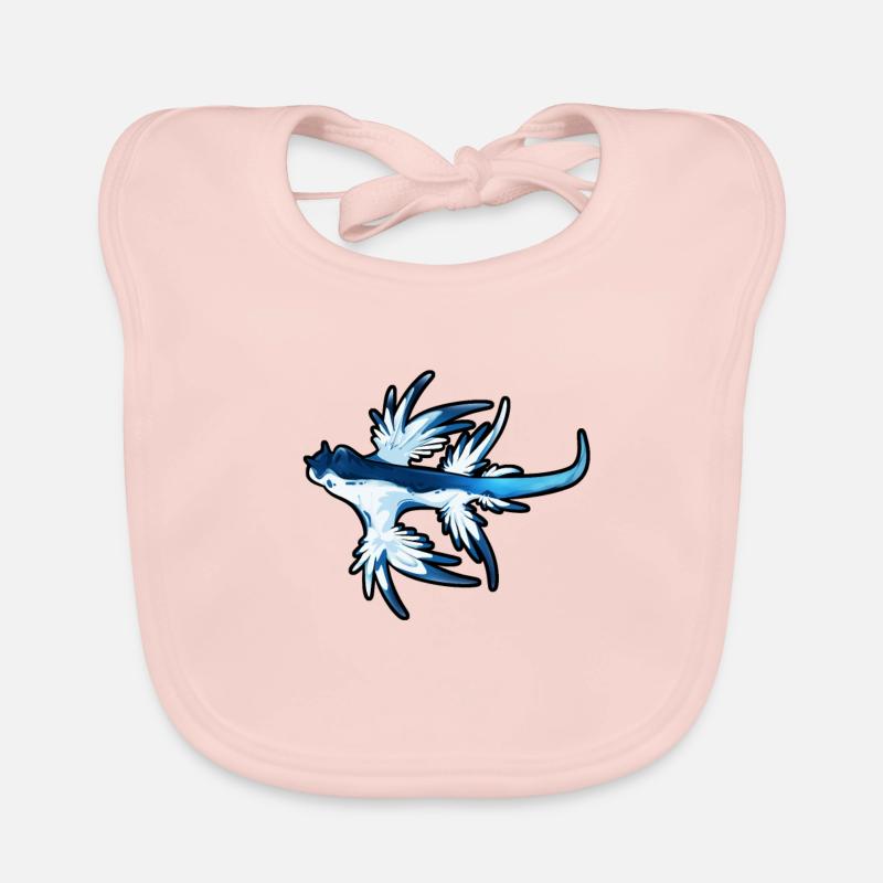 Zeichnung eines Glaucus Atlanticus Baby Bio-Lätzchen