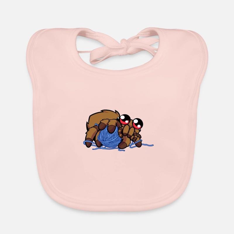Mignonne araignée kawaii Bavoir bio Bébé