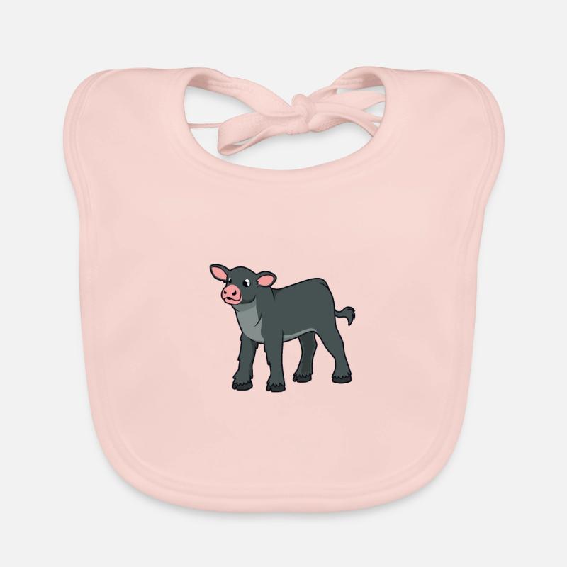 Bœuf Kawaii Black Angus Bavoir bio Bébé