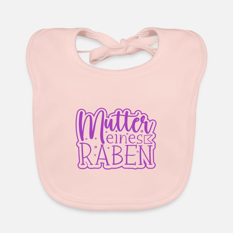 Mutter eines Raben - Rabenmutter Baby Bio-Lätzchen