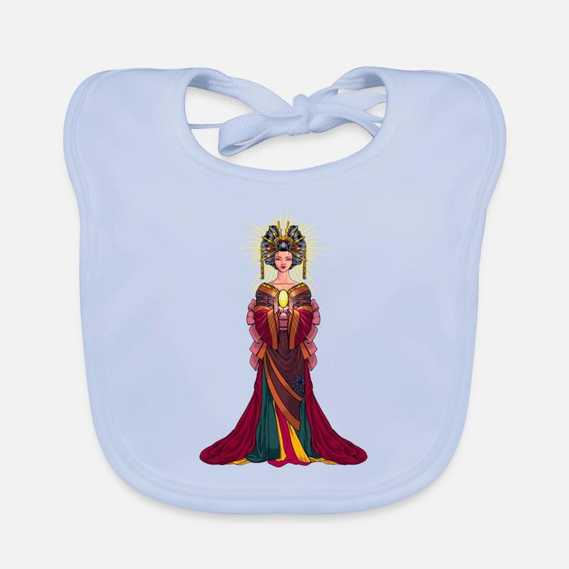 Déesse japonaise Amaterasu Bavoir bio Bébé