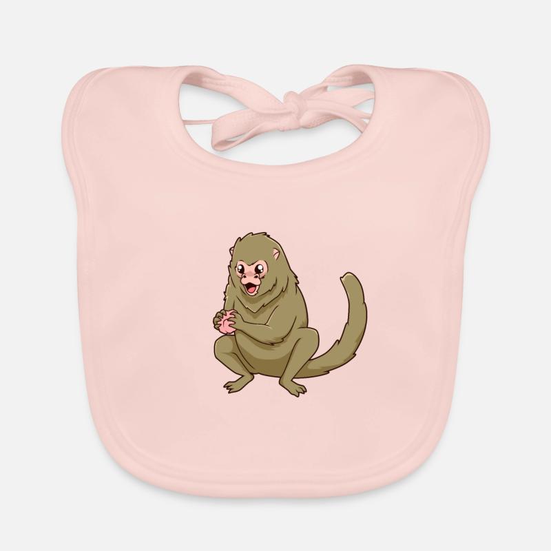 Kawaii Zwergseidenäffchen Baby Bio-Lätzchen