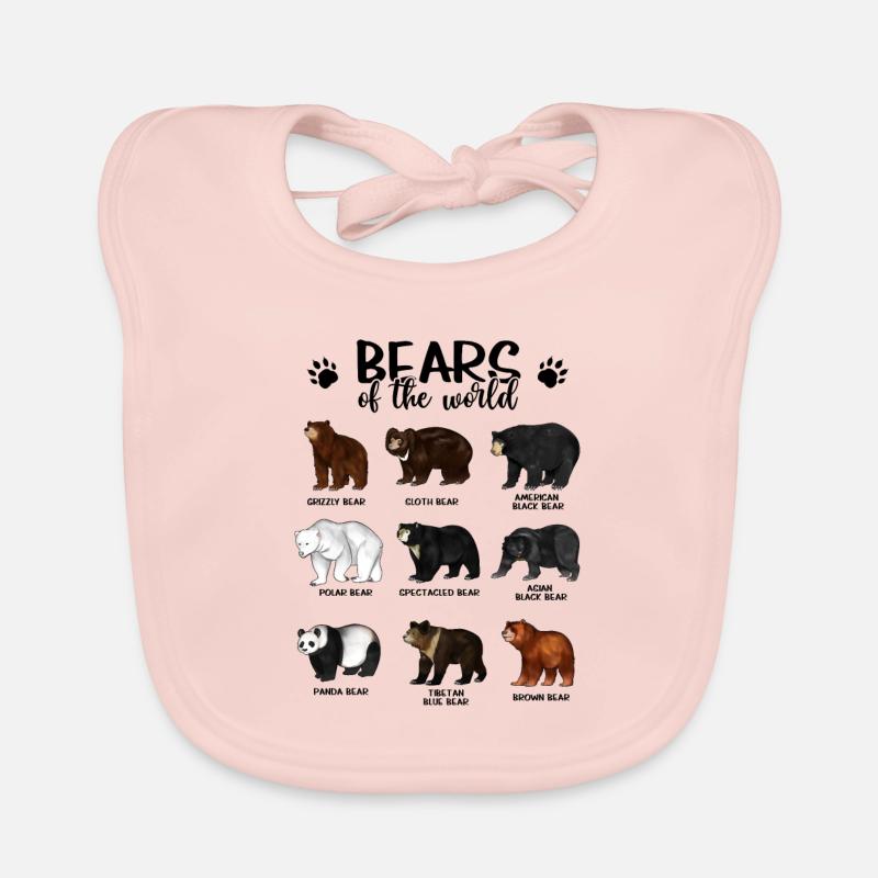Ours du monde - Ours Bavoir bio Bébé