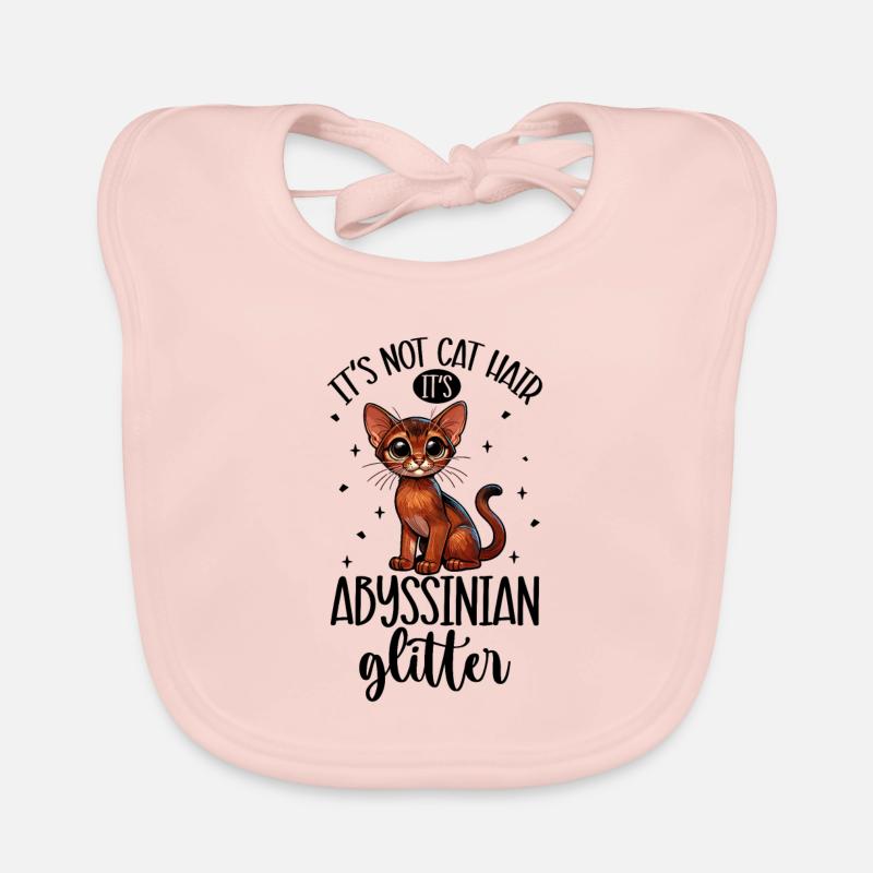 Paillettes de chat - Abyssin Bavoir bio Bébé