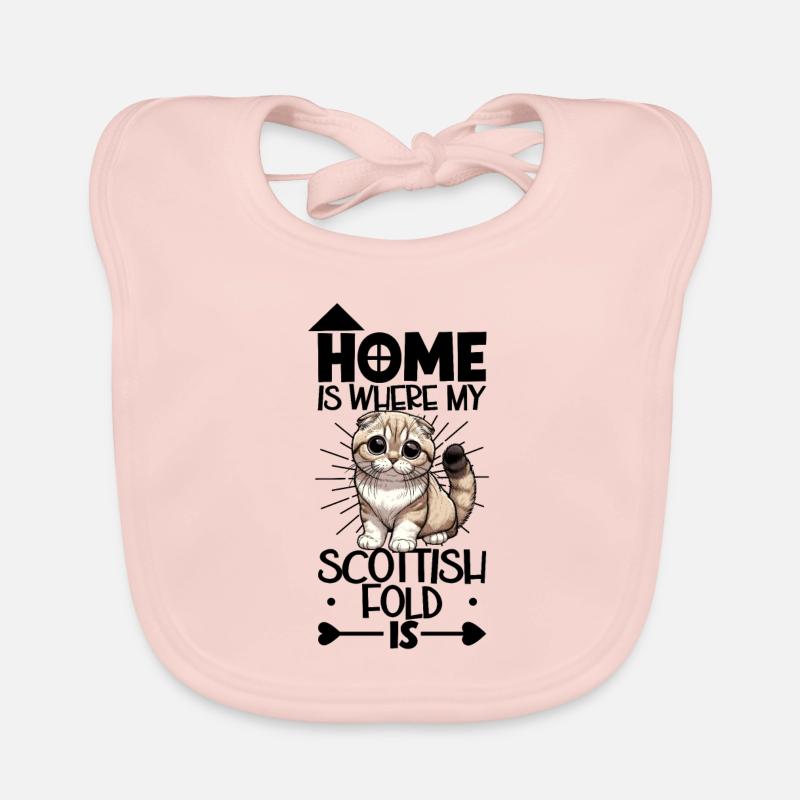 Home - Scottish Fold-eared Cat Organic Baby Bibs
