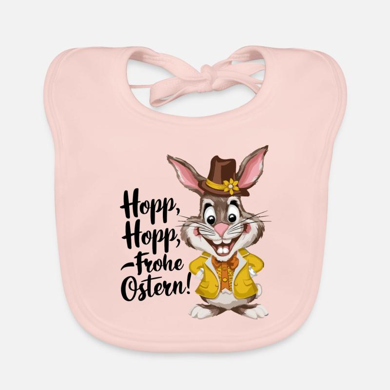 Hopp, Hopp, Frohe Ostern! Baby Bio-Lätzchen