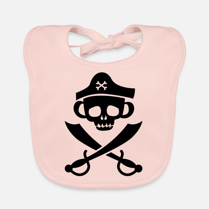 Monkey Skull Baby Bio-Lätzchen