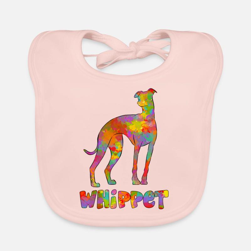 Whippet Multicolor 2 Baby Bio-Lätzchen