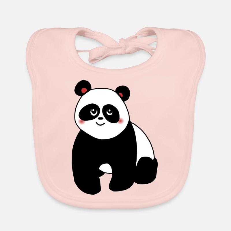 Mignon Kawaii Chibi Panda Bavoir bio Bébé