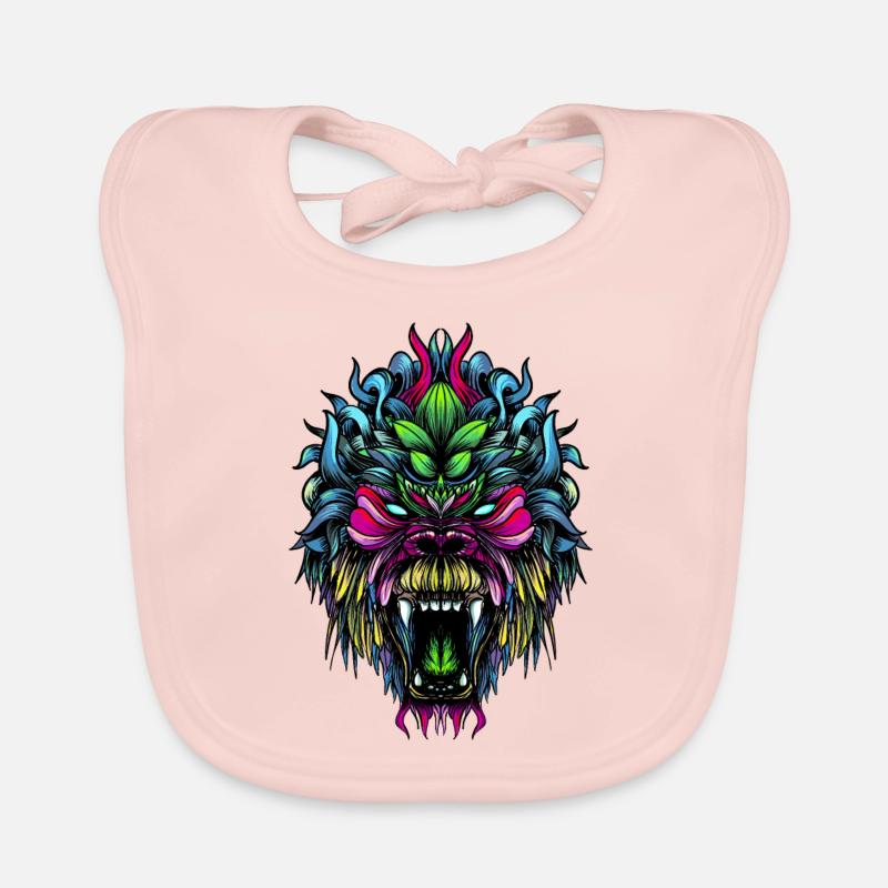 Gorilla Color Organic Baby Bibs
