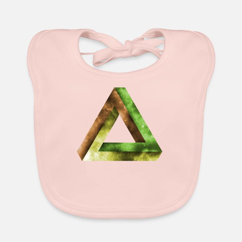 optical illusion geometry Organic Baby Bibs