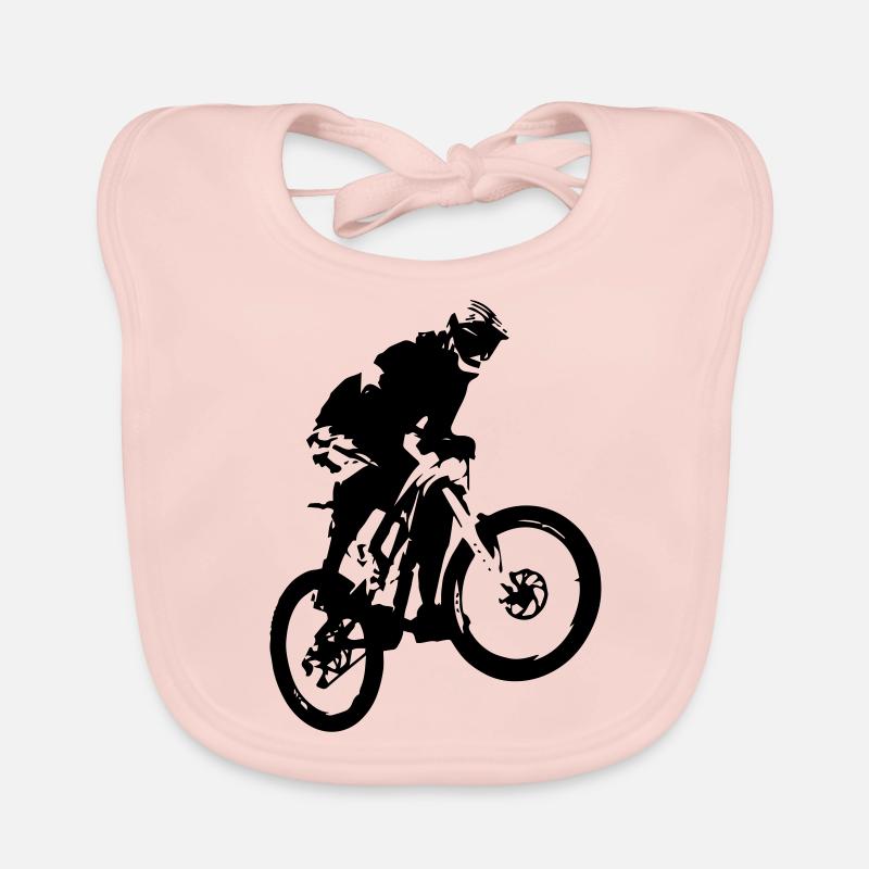 Mountainbiker Sprung Baby Bio-Lätzchen