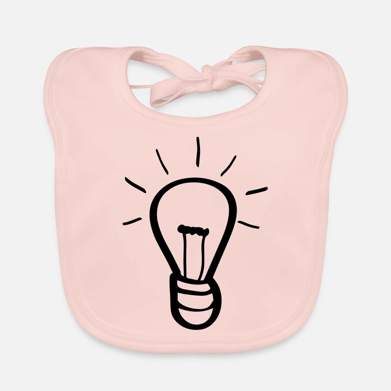 Light bulb idea Organic Baby Bibs