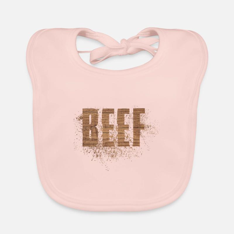Beef/ Beef Organic Baby Bibs