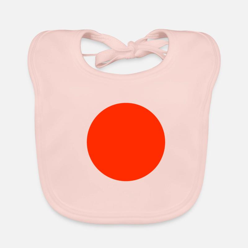 gros point rouge Bavoir bio Bébé
