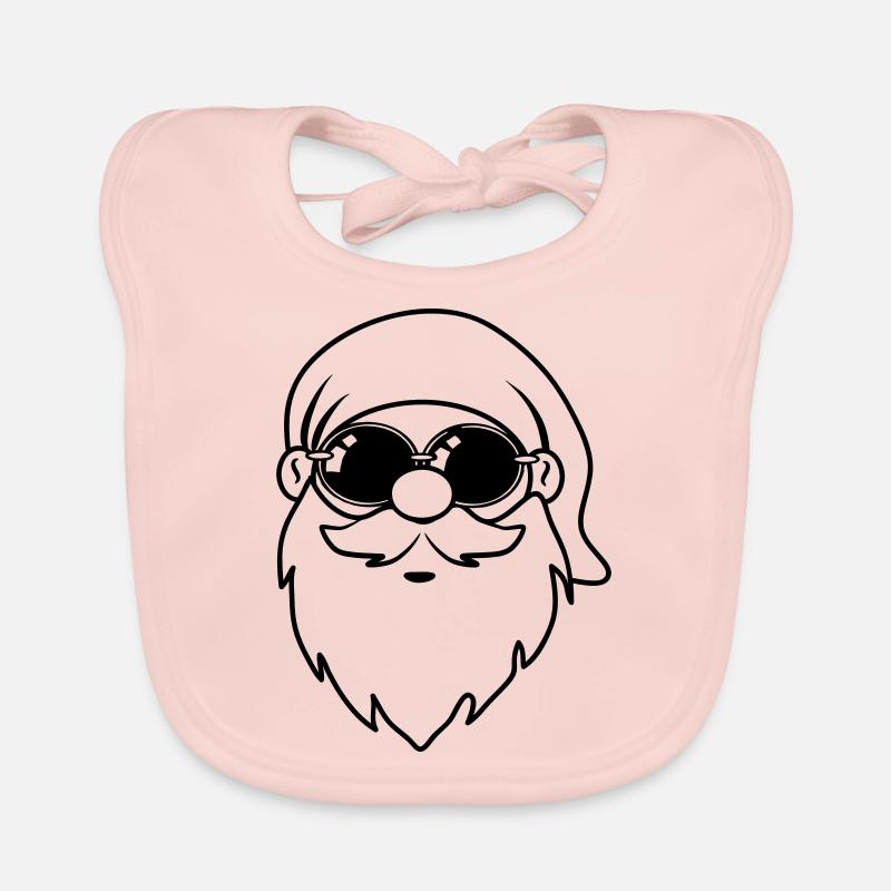 Dwarf funny funny sunglasses Organic Baby Bibs