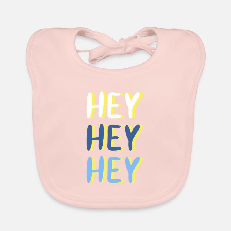 Hé hé hé hé - Bavoir bio Bébé - rose