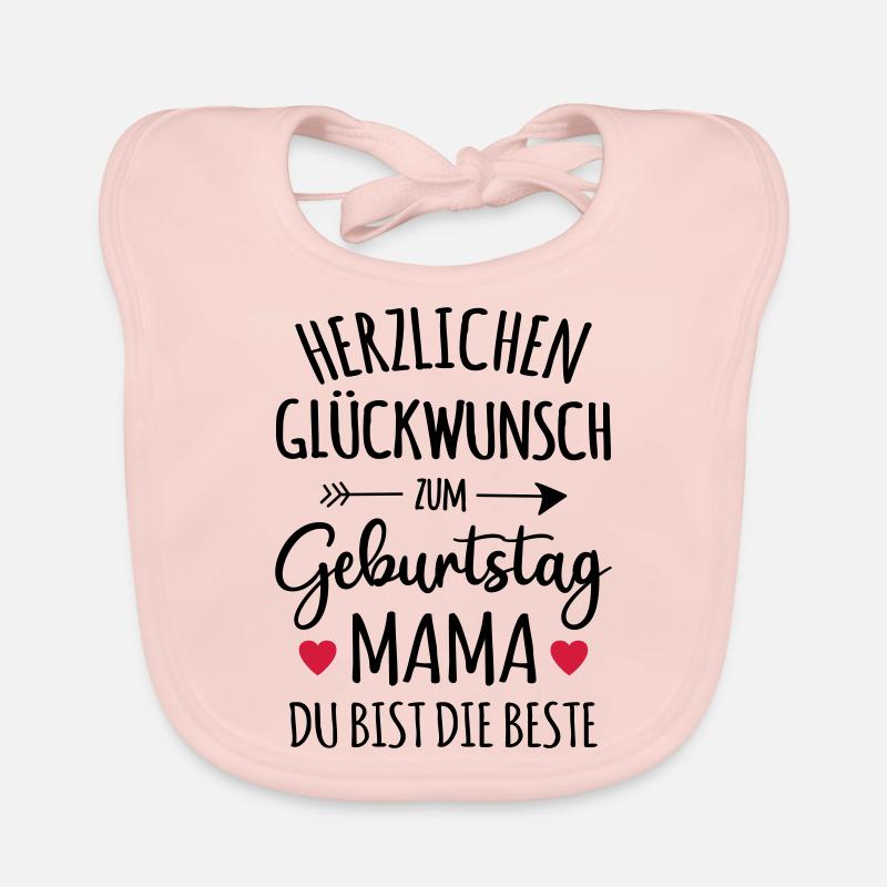 Beste Mama Geburtstag Mutter Geschenk Glückwunsch Baby Bio-Lätzchen