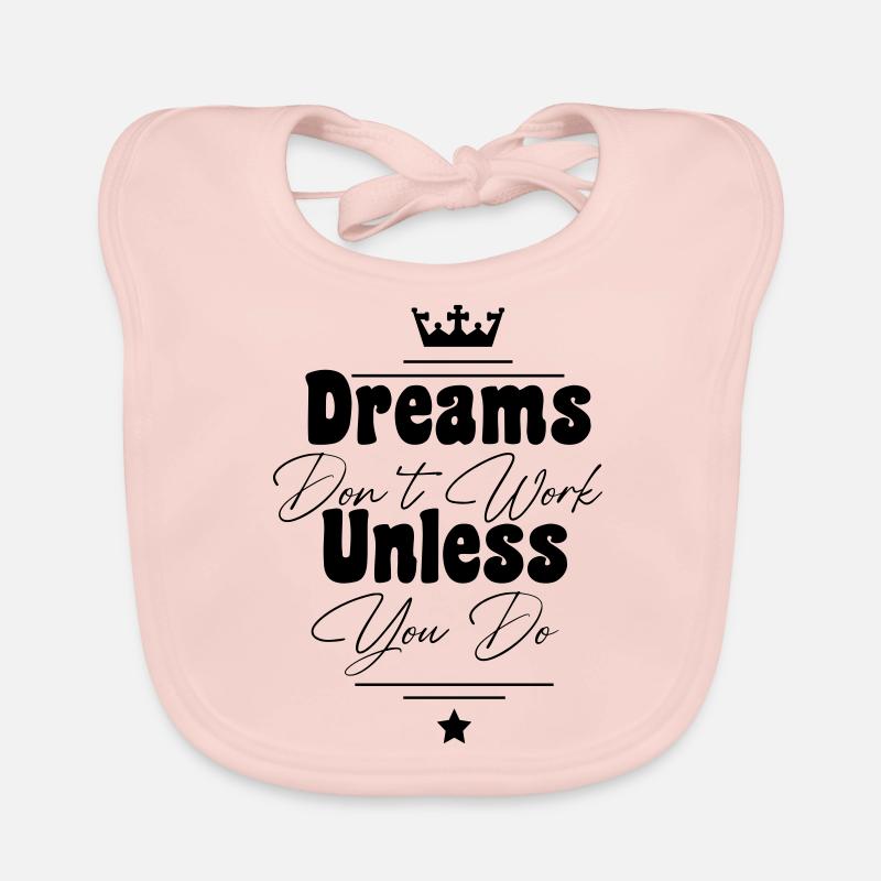 dream design black Organic Baby Bibs