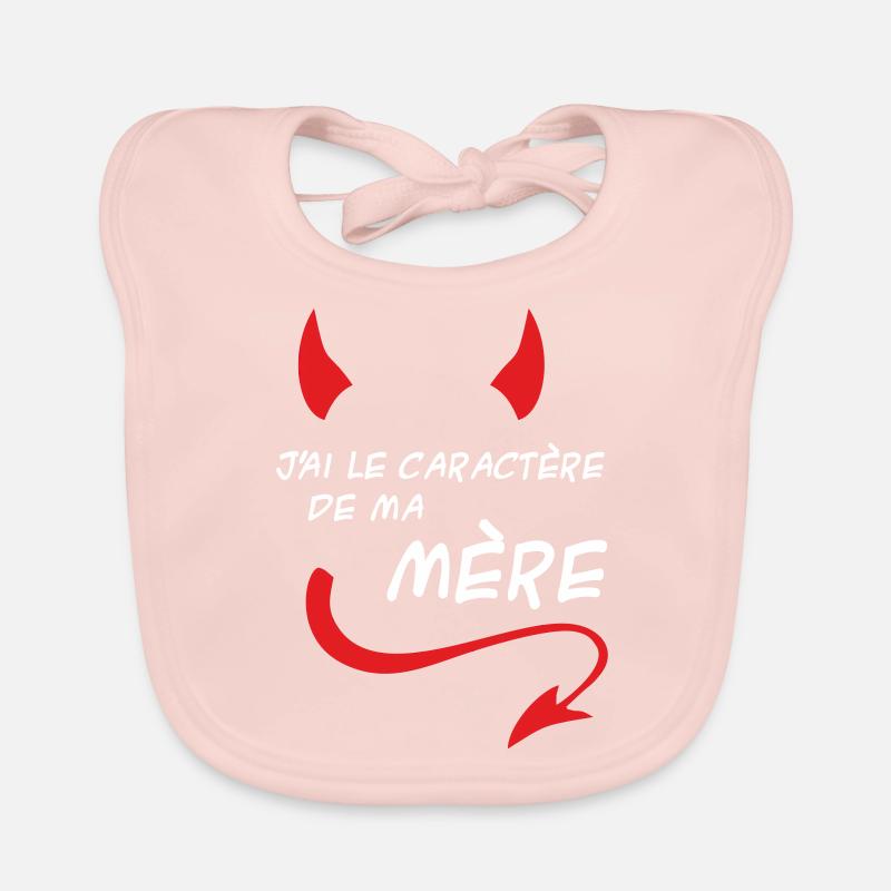 J'ai le caractère de ma mère Bavoir bio Bébé