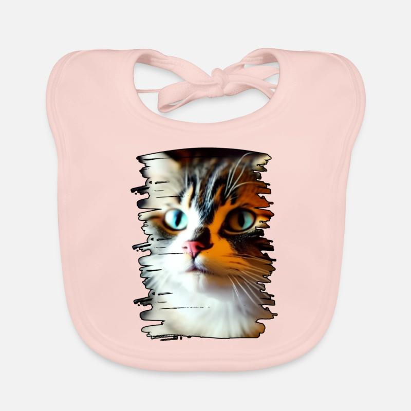 Katzengesicht Baby Bio-Lätzchen