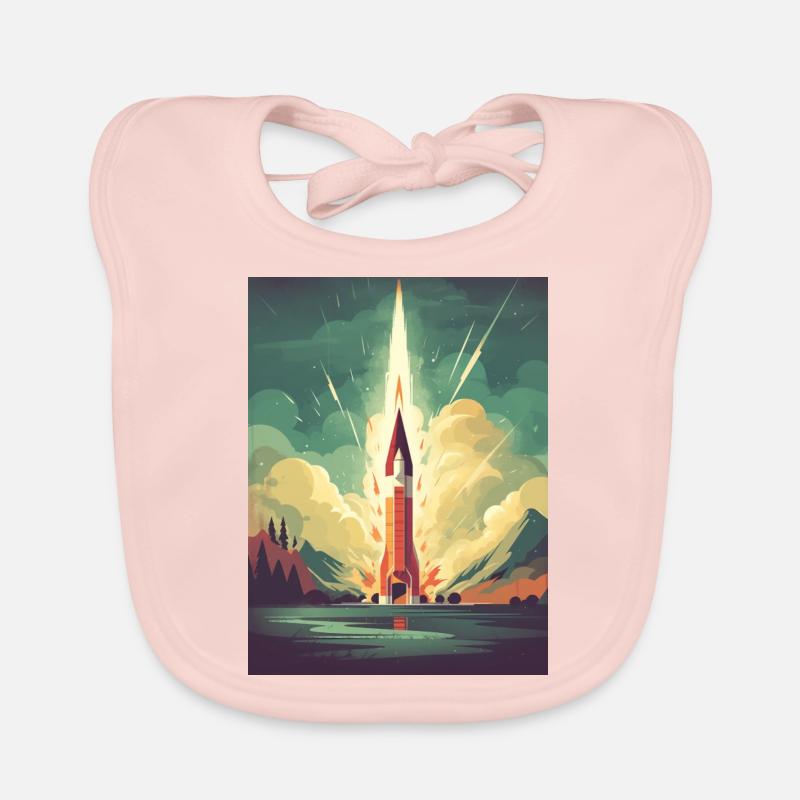 Rocket Launch Baby Bio-Lätzchen