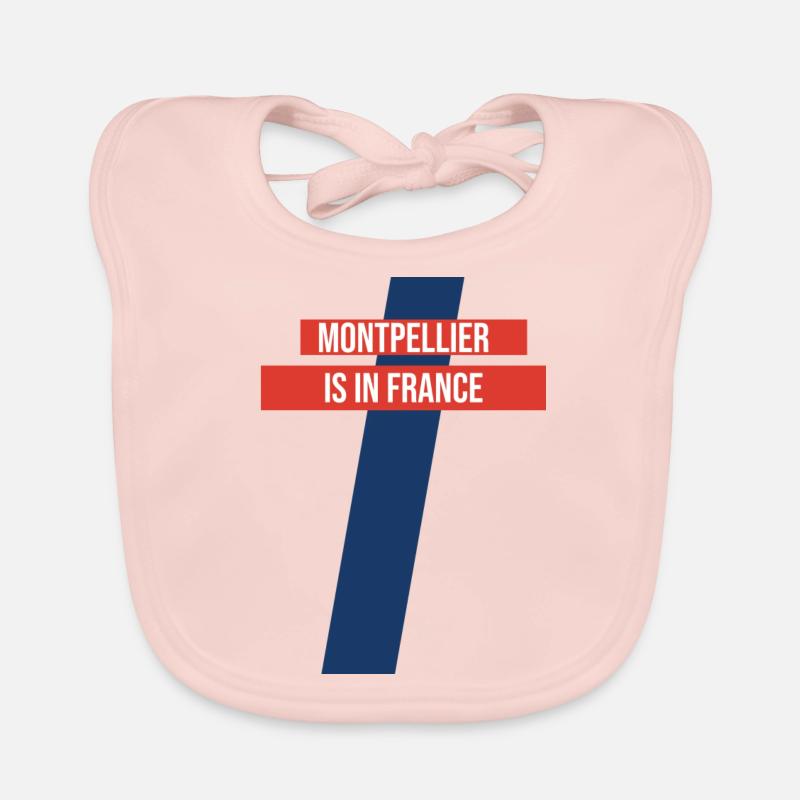 Montpellier liegt in Frankreich: Kindergeschenk Baby Bio-Lätzchen