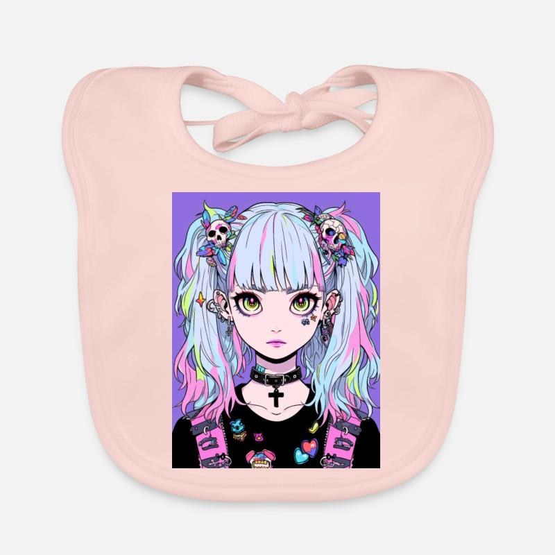 Anime, Mädchen, Geschenk Baby Bio-Lätzchen