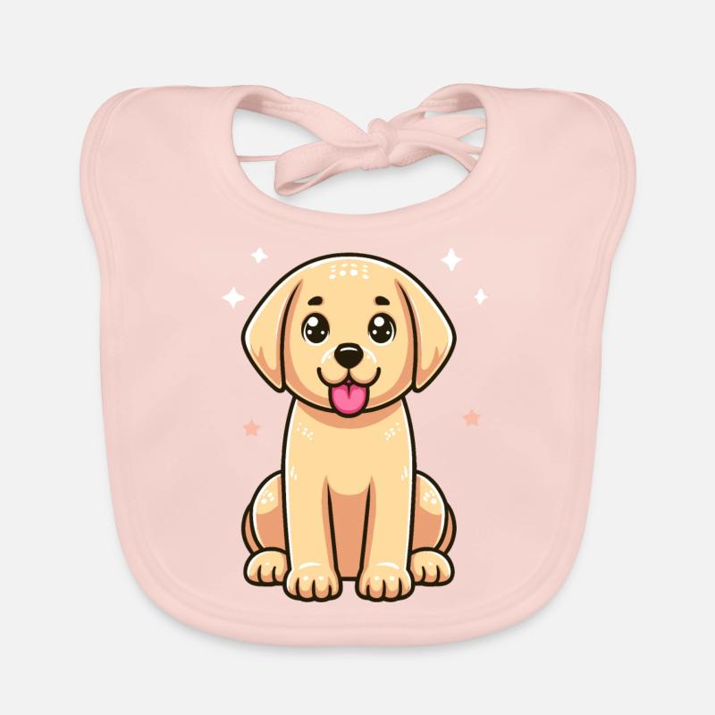 Labrador Cute Organic Baby Bibs